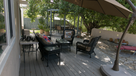 patio from kitchen door