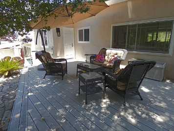 back patio looking toward pool